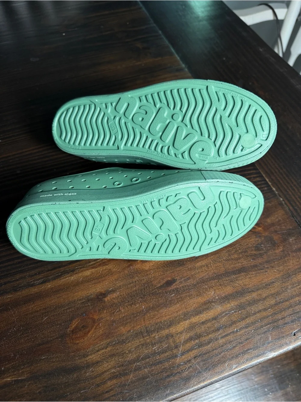 Native Shoes Kids Jefferson Bloom Green Earth Friendly Water Shoes-J3